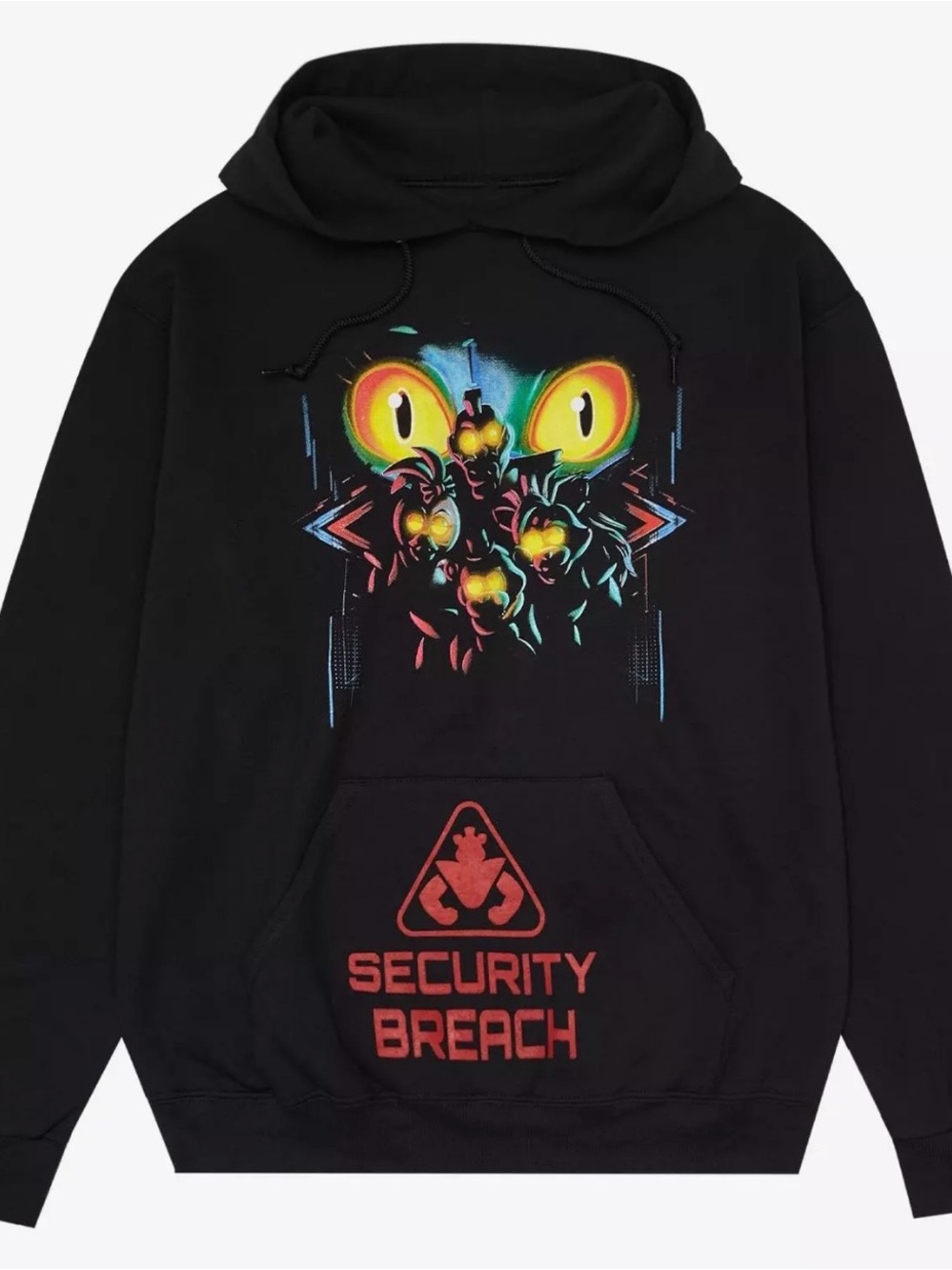 Five Nights at Freddy's Security Breach Hoodie Mens Medium M Black Halloween